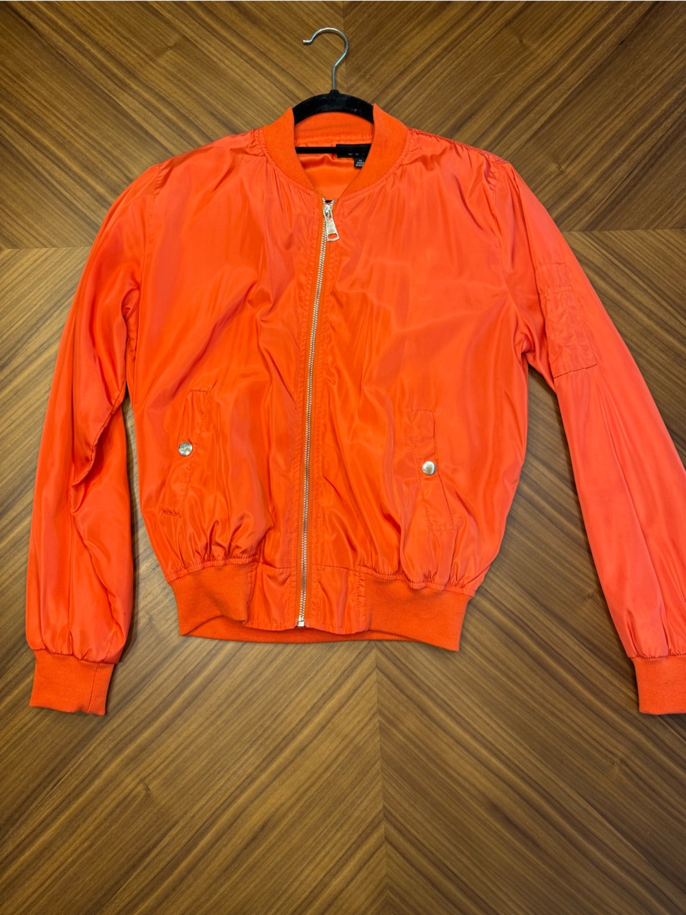 36 Point 5 Orange Bomber Jacket